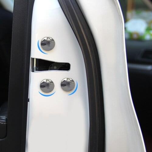 12pcs Univeral Car Door Lock Screw Protector Cover Accessories For geely emgrand ec7 emgrand 7 ec8