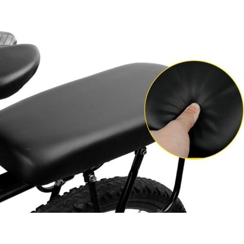 Thickening cushion of bicycle back seat cushion board soft saddle cushion on rack bike man Sitting Luggage Carrier Cargo Rack