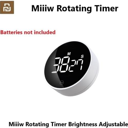 Mijia Miiiw Rotating Timer Brightness Adjustable Magnetic LED Digital Display Portable Simple Kitchen Cooking Alarm Clock