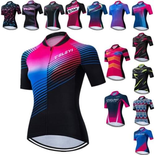 Weimostar Summer Womens Cycling Jersey Shirt Racing Sport Bicycle Shirt Ropa Ciclismo Pro Team MTB Bike Jersey Top Cycling Wear