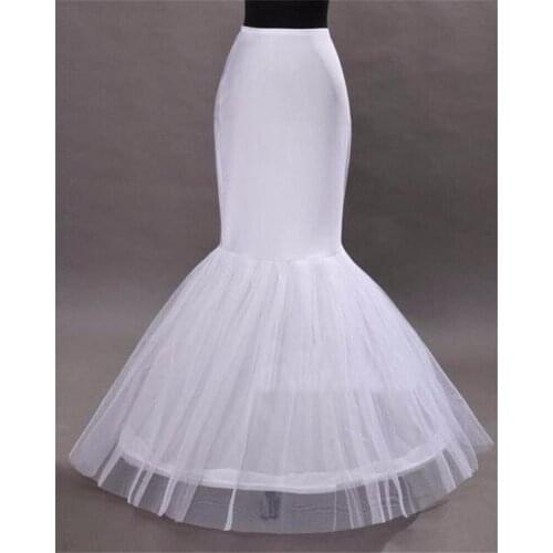 Hot Sale New Mermaid Petticoats for Wedding Dress White Bridal Crinoline For Evening Prom Dresses In Stock Petticoat