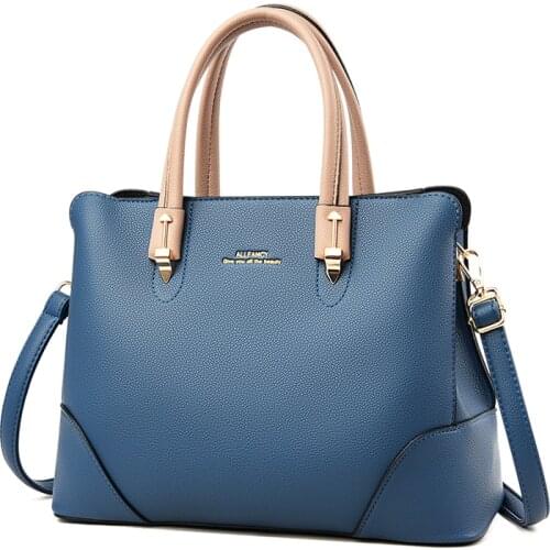 Annmouler Fashion Women Handbag Pu Leather Tote Bag Brand Designer Shoulder Messenger Bag High Quality Top-handle Bags