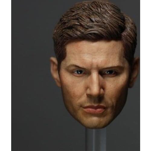 1/6 Dean Winchester Jensen Ackles Male Head Sculpt Model Movie Figure for 12" Action Figure Body Doll