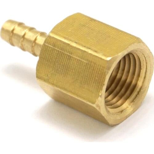 1/8" NPT Female x 1/8" Hose Barbed Tail Brass Fuel Fittings Connectors Adapters Max Pressure 229 PSI