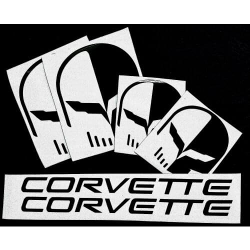 For 1Set Set of 6 JAKE C7 Corvette Racing VINYL Decals
