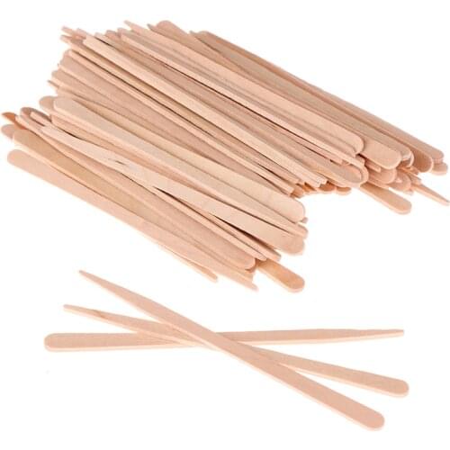 100Pcs/lot Waxing Craft Wax Stick Tattoo Medical Wooden Sticks Wooden Face Hair Removal