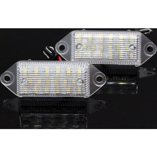 2Pcs/Set License Plate Light For Mitsubishi Lancer 2003-2017 LED Light For Car License Number Plate Light Lamp
