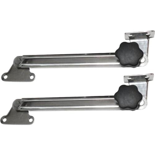 2x 316 Stainless Steel Telescoping Hatch Adjuster For Marine Boat Cabin Doors (8-14 inch)