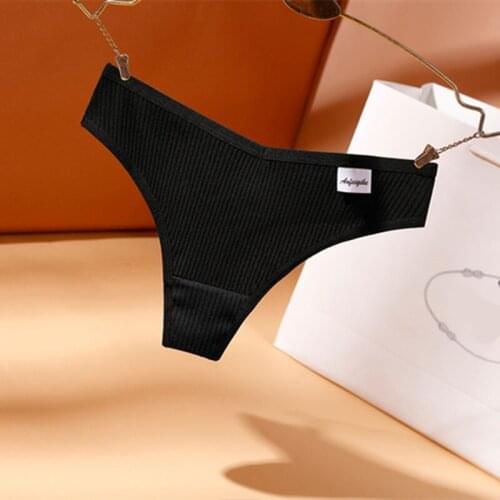 3Pcs Womens Threaded Cotton High Cross Ladies Soft Briefs Sexy Seamless Pants Jampanes Style Sports Breathable Female Underwear