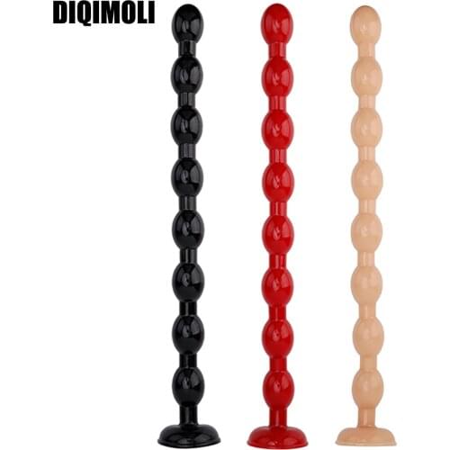 19.68 Inch Overlength Round Beads Anal Plug Dildos Soft Anal Dilator Sex Toys for Stimulation of Vagina and Anus Long Butt Plug