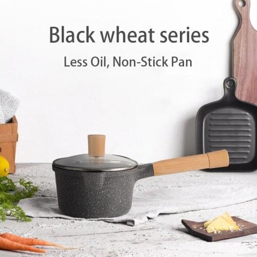 Flat-Bottomed Non-Stick Milk PanButter Chocolate Melt Heating Cheese Soup Pot Anti-Scalding Wear-Resistant Cooking Utensils