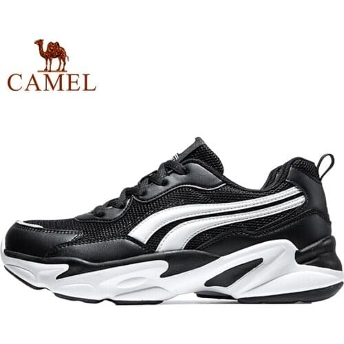 CAMEL Walking Shoes Women Sneakers Sports Casual Platform Stability Outdoor Anti-slip Jogging Breathable Wearproof