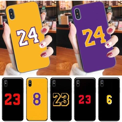 Basketball 23 24 Lucky Number Phone Case for iPhone 11 12 mini pro XS MAX 8 7 6 6S Plus X 5S SE 2020 XR