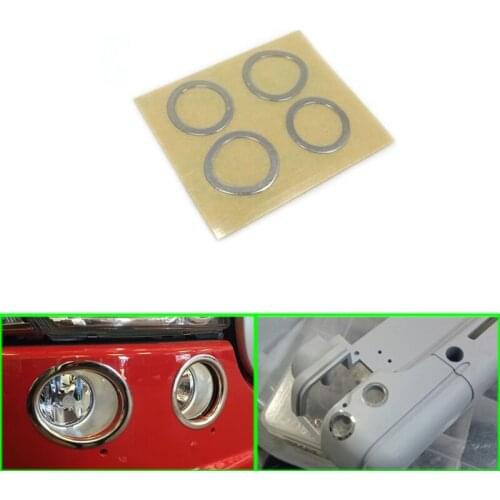 Lamp Chrome-plated Decorative Metal Sticker Decoration for 1/14 Tamiya RC Truck Trailer Tipper Scania Car Diy Parts