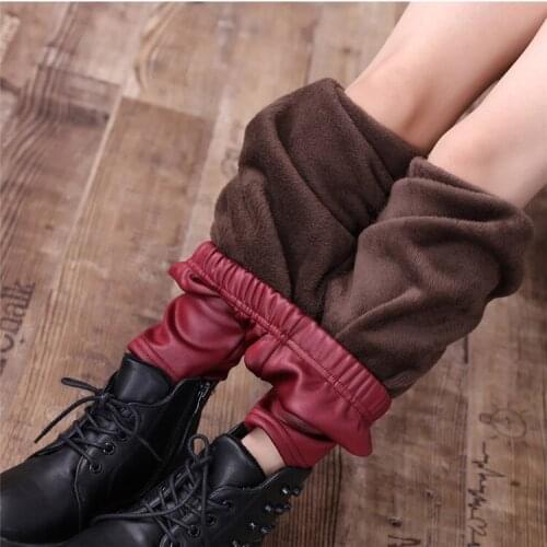 Childrens Wear Spring and Autumn Style Girls Underwear Wearing Thin Feet Tights Childrens Leather Pants