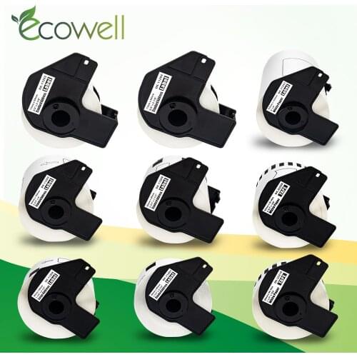 Ecowell 1Roll compatible DK-11201 DK-11202 DK-11203 DK-11204 DK-11208 DK-11209 DK-22210 Label replace for Brother label maker