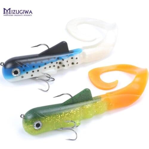 Unicorn Dawg Pike Musky Fishing Game Soft Plastic Lure 12" / 30cm 115g Crank Jerk Rubber Baits Leurre Souple 3/0 Treble Hooks
