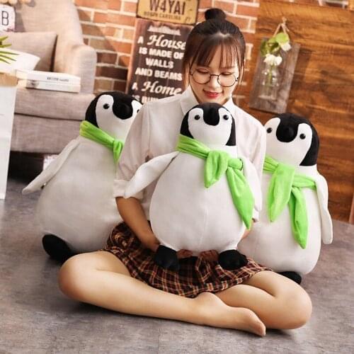 Stretch Fabric Ocean Soft Texture Cute Down Cotton Penguin Plush Toys Fine Fiber Paragraph Penguin Dolls Gifts High Quality 2019
