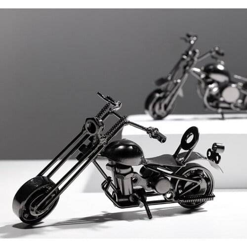 Simulation Motorcycle Cool Decoration Boy Special Gift Retro Living Room Home Porch TV Wine Cabinet Creative Ornaments