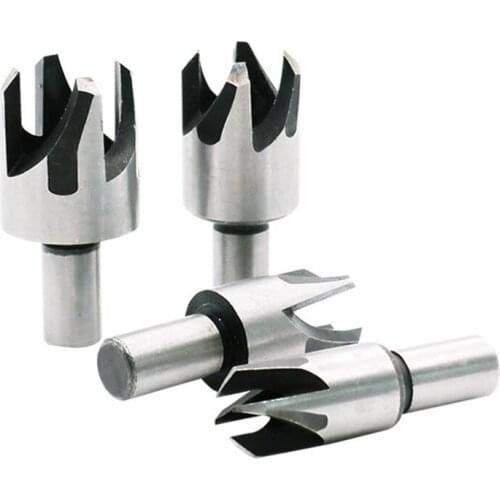 JUSTINLAU 4PC Claw Type Corkscrew Drill claw Type Round Dowel Drill Carbon Steel Cork Cutter Cork Drill Woodworking Drill Bit