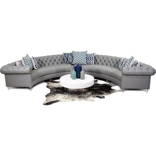 Living room Sofa set диван мебель кровать muebles de sala chesterfield arc-shaped genuine leather sofa cama puff asiento sala