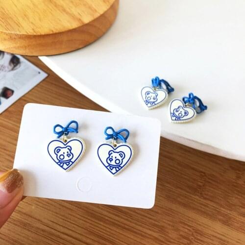 RUANME Beautiful Bowknot Earrings Lovely Animal Earring Women Party Present