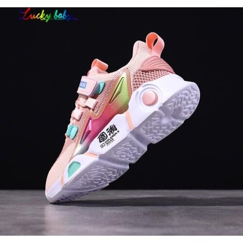 2021 Spring sneakers Children Sports shoes for Girls Boys breathable kids sport shoes for girls non-slip sneakers shoes girl
