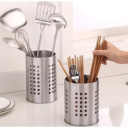 Newly Kitchen Stainless Steel Utensil Cooking Spoon Tool Multi-function Storage Tool Chopstick Holder