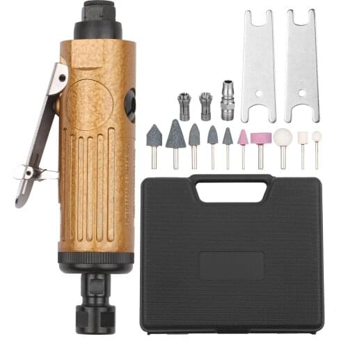 Mini Air Straight Die Grinder Polisher Set Portable Car Tire Polishing Machine Pneumatic Air Polishing Rotary Tool Kit Set
