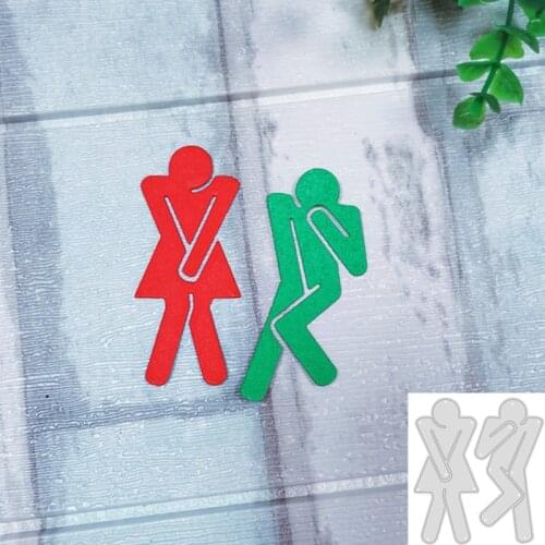 Man and Woman Metal Cutting Dies for DIY Scrapbook Photo Album Paper Cards Decorative Craft Embossing Dies Craft New 2020