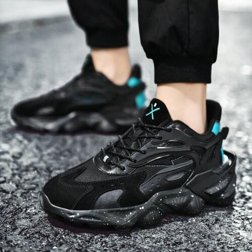 Autumn New Men Fashion Casual Chunky Sneakers Men Outdoor Walking Footwear Thick Bottom Dad Shoes Zapatillas Hombre Sports Shoes