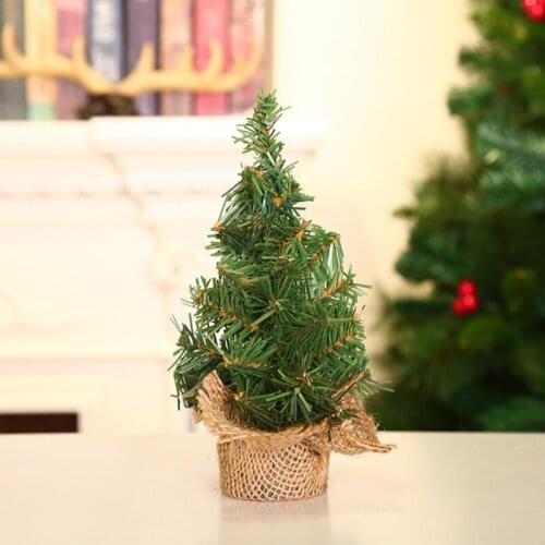 New Mini Christmas Tree For Desktop Christmas Decoration 30cm Green Tree Festive Party Supplies