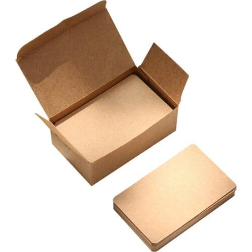 2021 New 100 Sheets/Box Paper Message Card Blank Handwritten Memo Notecards Gift Postcard