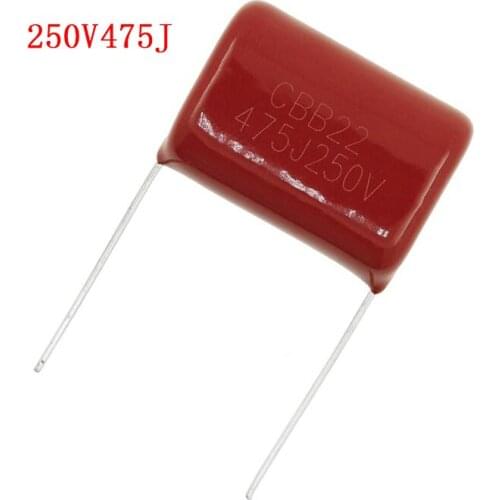 10PCS 250V475J Pitch 25MM 475J240V 250V 475J 4.7UF 475 4700PF CBB Polypropylene Film Capacitor