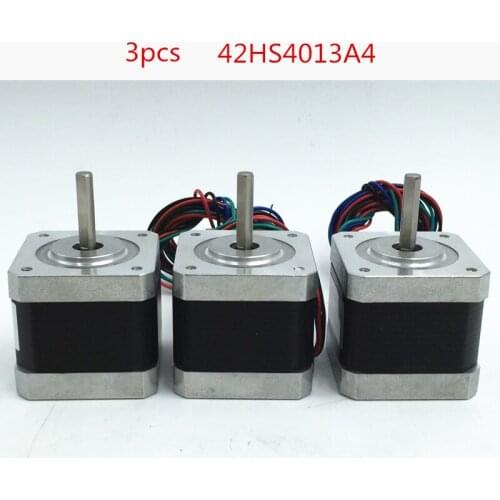 Brand New 3pcs 42HS4013A4 0.4Nm 57oz.in 40mm 2Ph 1.8Degree 1.3A Nema17 Stepper Motor for 3D Printer