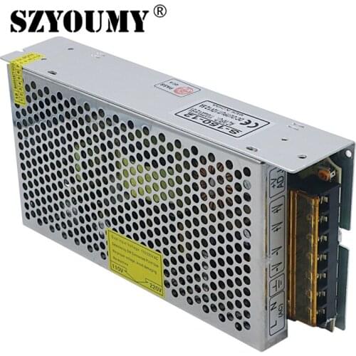 SZYOUMY 20PCS DC 12V 12.5A 150W Power Supply Switching Adapter led strip driver AC 110V~220V To DC12V Transformer For LED Strips