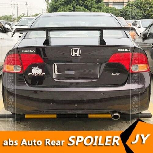 For Honda Civic Sedan Universal TF Spoiler 2006-2018 Civic Spoiler ABS plastic Material Car Rear Wing Color Rear Spoiler