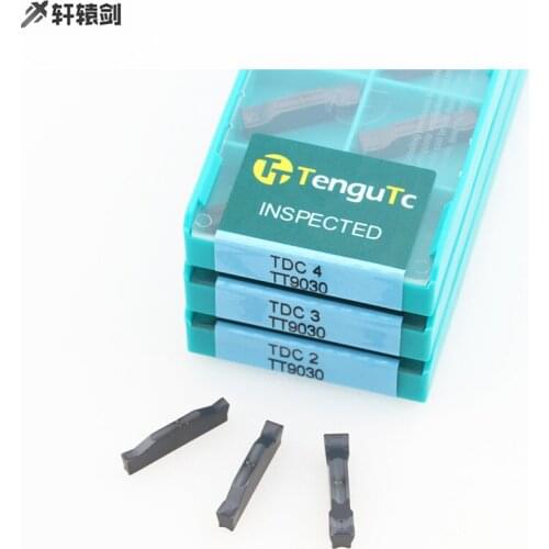 10pcs TDC2 TDC3 TDC4 TT9030 Grooving Carbide Inserts CNC Turning Tools Lathe Cutter