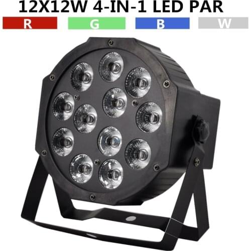 12X12W RGBW led Par light dmx512 8GH led wash light professional stage dj equipment disco lights