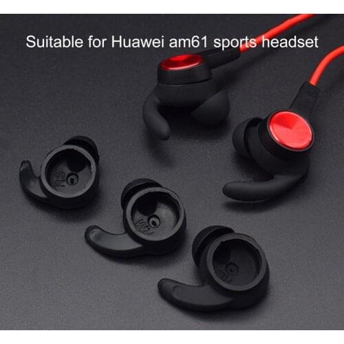 3 Pairs Earbuds Tips Silicone Earphones Ear Pads Tips Shockproof Eartips for HUAWEI AM61 Headset EarBuds Replacement Ear Caps