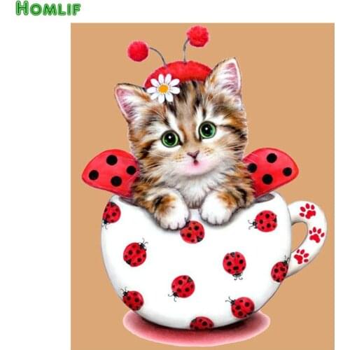 5D Diamond Mosaic DIY Diamond Painting Cross Stitch Pattern Resin round Drill Icon Diamond embroidery cat Decor Painting
