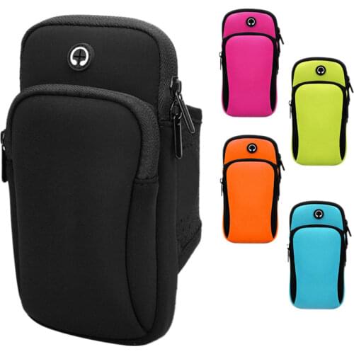 Running Mobile Man Women Armbands Bag Cycling Arm Bag Sports Fitness Wrist Bag Outdoor Mountaineering Phone Armbands