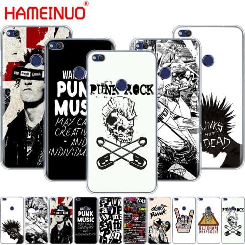 HAMEINUO Punk Rock Cover phone Case for huawei Ascend P7 P8 P9 P10 P20 lite plus pro G9 G8 G7 2017