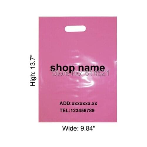 The Black plastic bag/You can customize the logo/Gift bag custom/MOQ 1000pcs