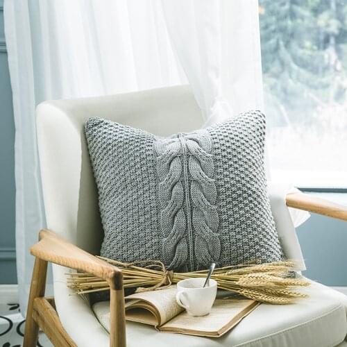 Boho Decorative Cushion Cover 45X45 knitting Pillow Case For BedRoom Sofa Pillow Covers Decorative Throw Pillowcase Home Decor