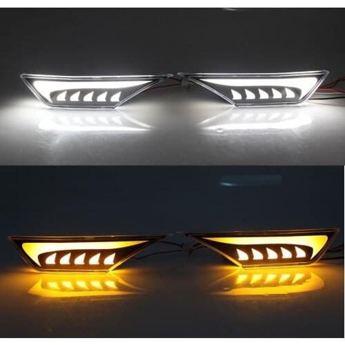 For Honda Civic 2016-2020 LED Side Marker Turn Signal Lamp light(Amber)Running light/Position lights(white)