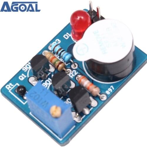 Electronic DIY Kit Temperature Control Sound Light Alarm Suite DC 3~5V Kit Electronic Circuit Training