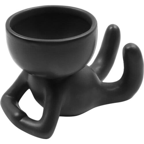 Humanoid Ceramic Flower Pot Vase Portrait Vase Fleshy Flower Pot Flower Arrangement Vase Home Decoration Birthday Gift SCIE999