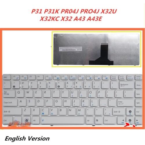 Laptop English Keyboard For Asus P31 P31K PR04J PRO4J X32U X32KC X32 A43 A43E notebook Replacement layout Keyboard