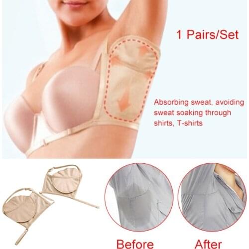 1 Pair Washable Deodorant Underarm Sweat Pads Shield Perspiration Absorbing Pads SN-Hot